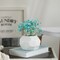 Uniquewise 4-In White Ceramic Table Vase - Modern, Bohemian and Minimalist Decorative Centerpiece for Weddings, Dining & Living Rooms, Offices, Coffee Tables, and Interior Design Accessories